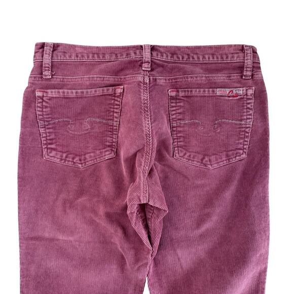 VTG Blue Cult corduroy pants Women's Sz 30 30x33 Mauve low rise bootcut Y2K USA - Picture 15 of 16